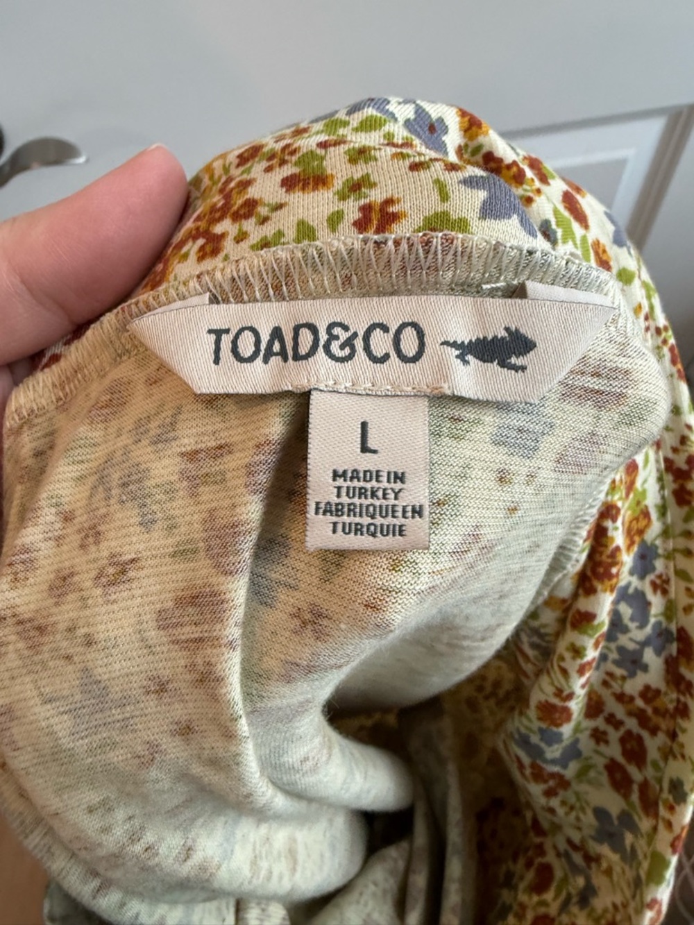 Toad & Co Chaka Skirt Ditsy Floral Butter Yellow Outdoor Hiking Camping Large - Picture 4 of 8